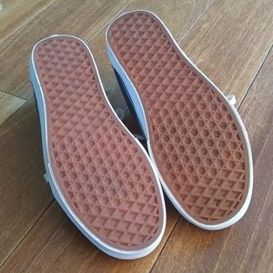 Blue with white side stripe Vans